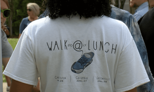 Columbia steps up for National Walk at Lunch Day