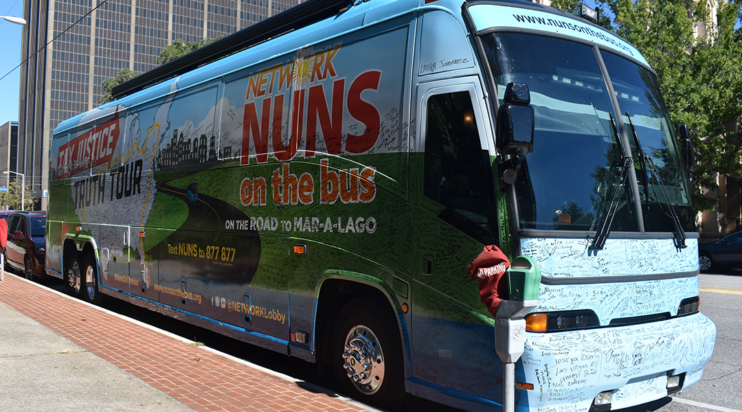 Nuns on the Bus argue for better wages in stop at Columbia State House