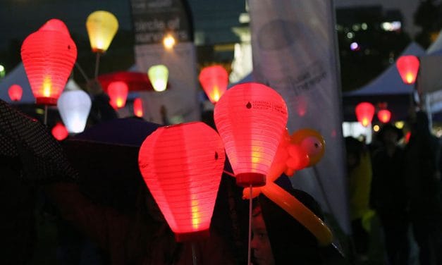 Columbia lights the night to cure blood cancers