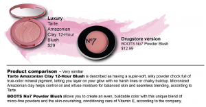 Luxury and Drugstore Blush