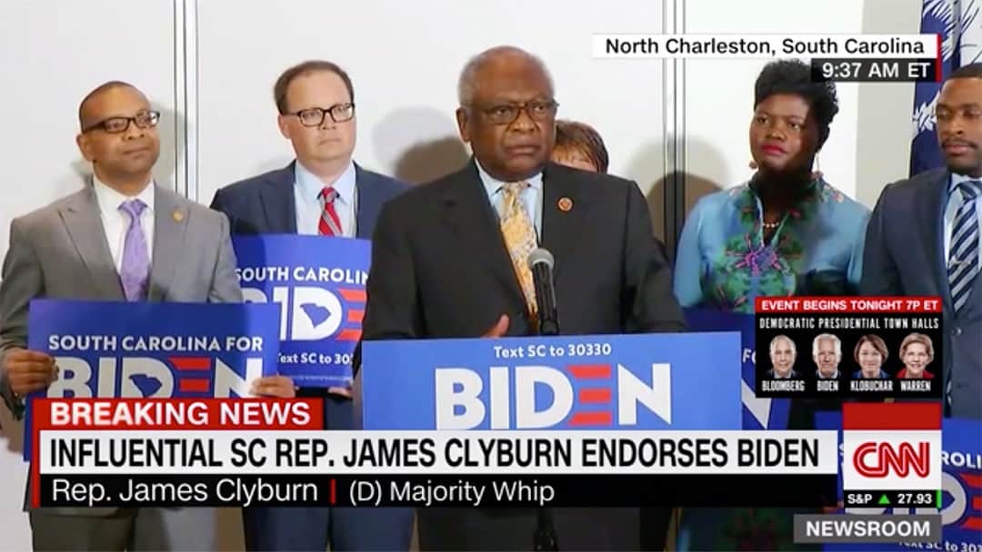 Clyburn swings his support to Biden