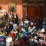 Pro-choice, anti-abortion activists speak at State House
