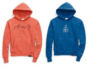 two popular hoodie designs by Boring Cloth