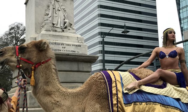 Ballerina and camel replace politicians at the State House