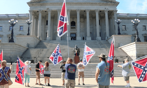 Confederate flag flies again at SC State House