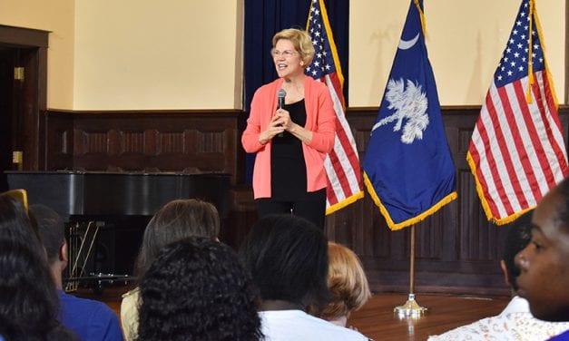 Elizabeth Warren visits Allen University for campaign tour
