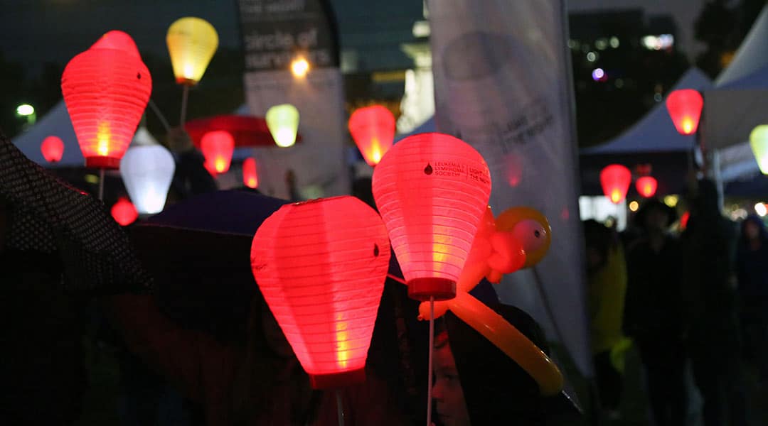 Columbia lights the night to cure blood cancers