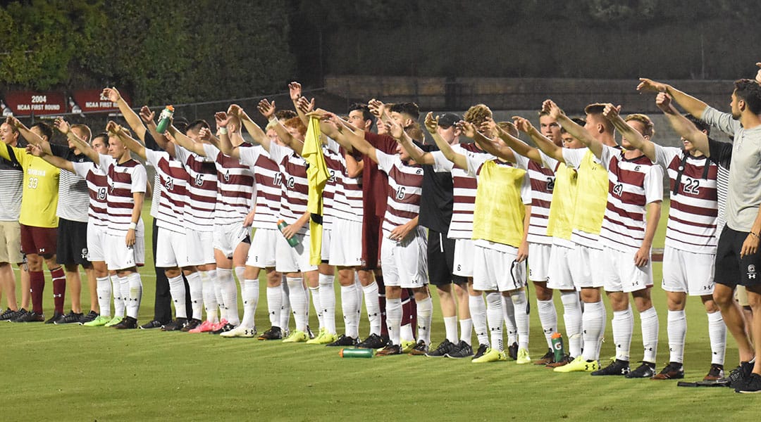 Gamecock soccer responds in a big way, beats PC 4-2