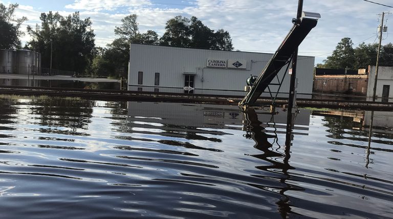 The Town of Nichols was flooded out by two hurricanes in three years.