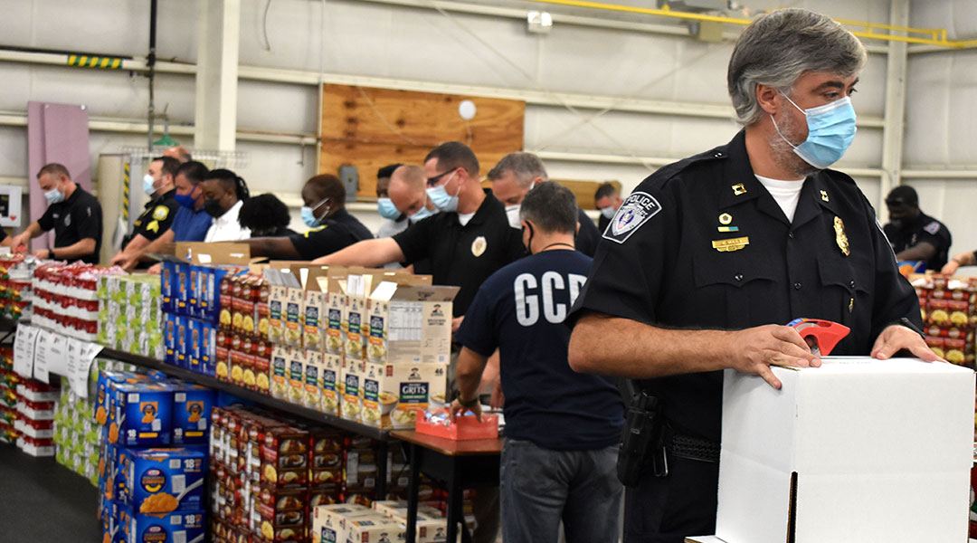 South Carolina law enforcement packs 1,600 boxes of food on anniversary of fallen officer’s death