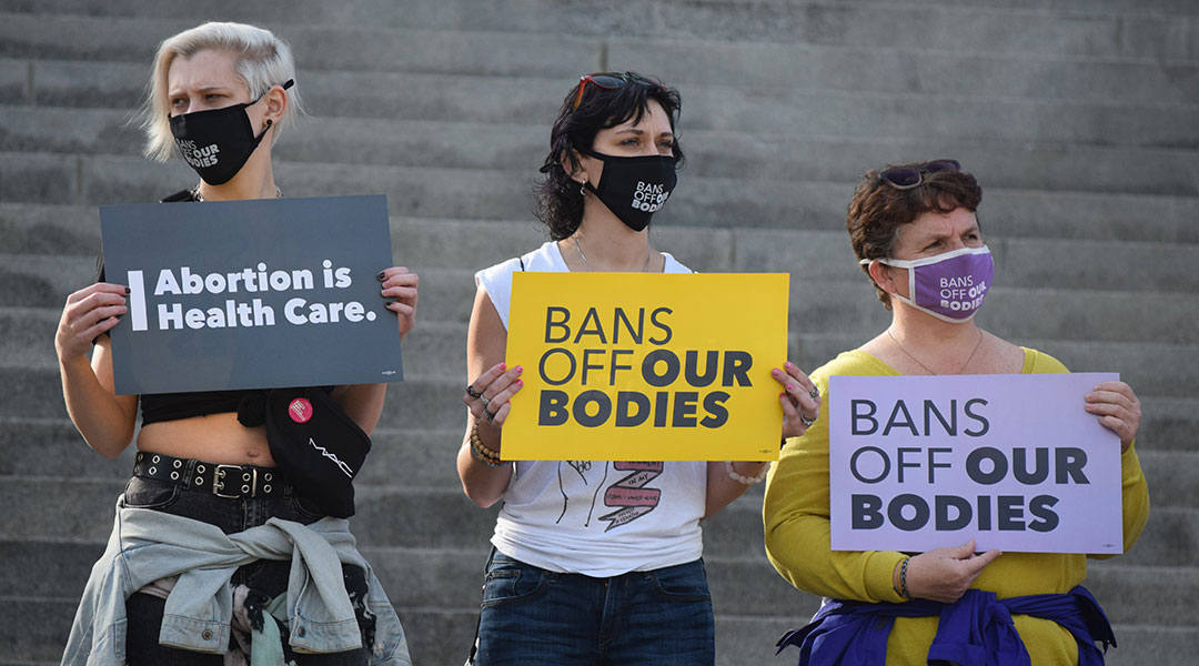 Protesters rally against new anti-abortion bills