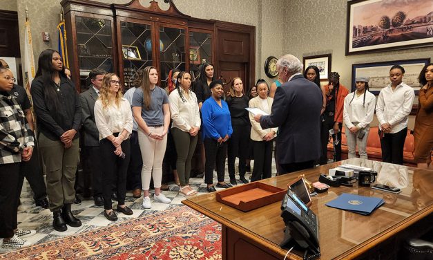Gamecock women’s basketball team honored at the State House
