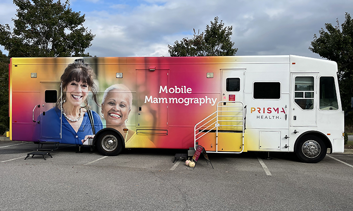 Prisma Health's mobile mammography unit booked year in advance