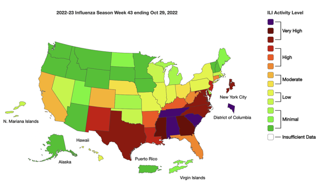 SC seeing some of nation’s highest influenza rates in a quick-start flu season