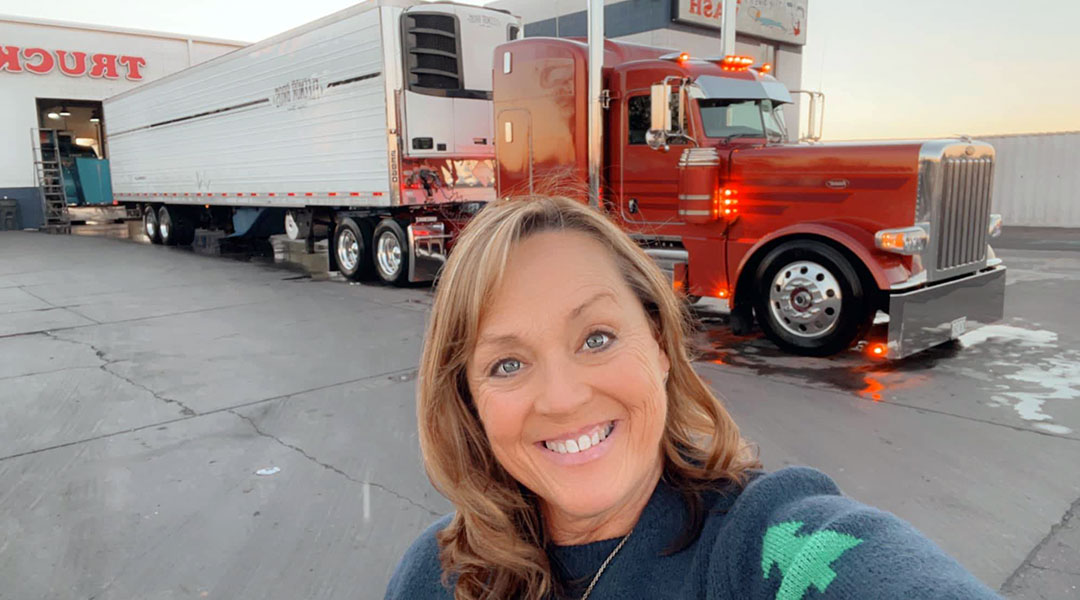 Women keep on trucking
