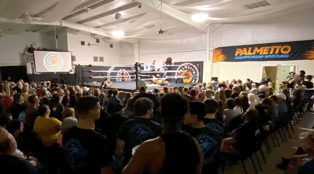 A top-rope dive into the world of local professional wrestling