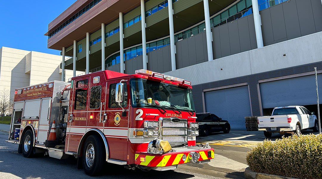 Smoke evacuates USC’s Darla Moore School of Business