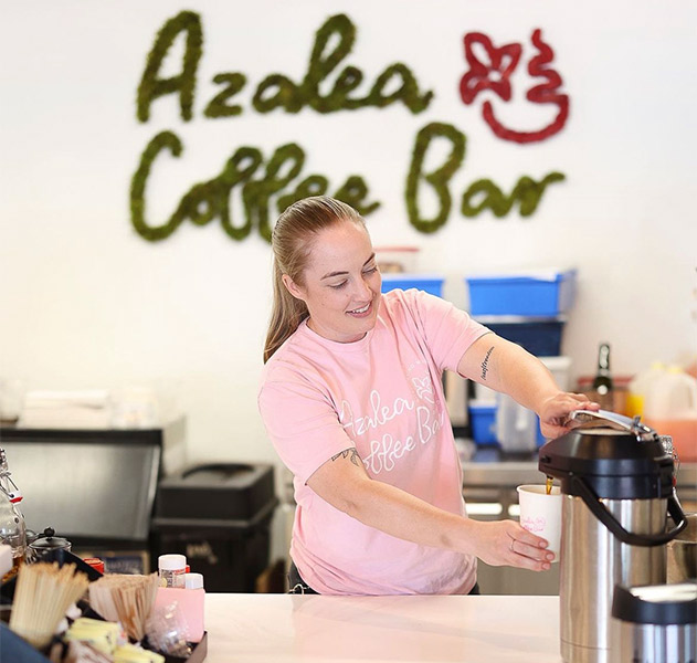 Azalea Coffee Bar – a coffee shop supported by other female-led businesses