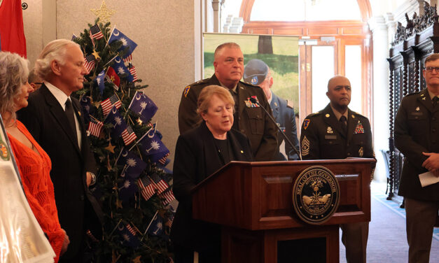 SC statehouse honors service members with lighting of tree