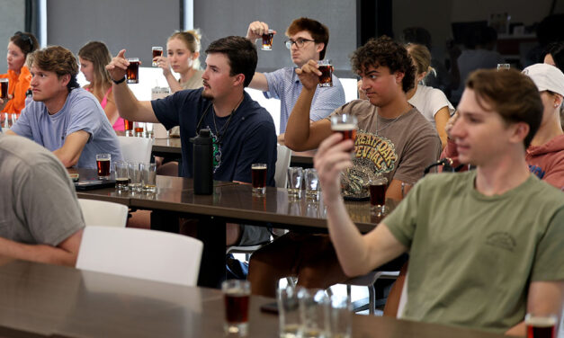 Wait, students are branding, brewing and tasting?