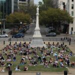 ‘Reach toward the Statehouse’: yoga in an unlikely place