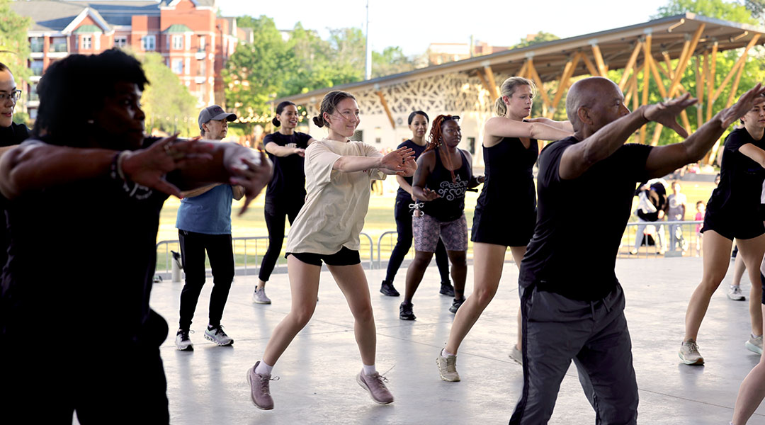 Free fitness classes bring crowds to revitalized Finlay Park